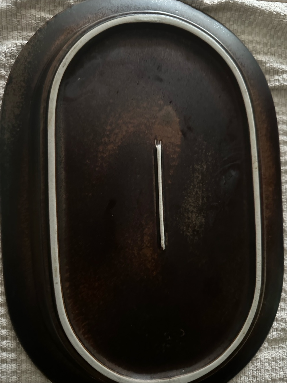 Vintage 1970s oval serving platter